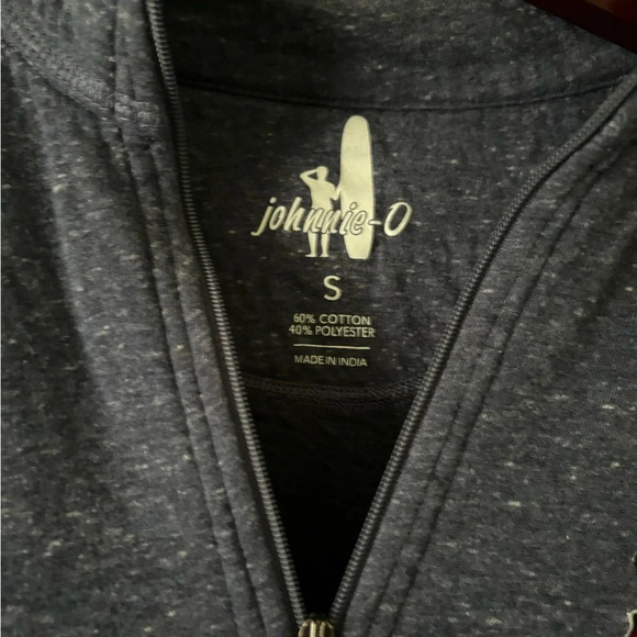 johnnie-O Los Angeles Angels Women's Navy Kennedy Slub Half-Zip Sweatshirt-Small - Picture 6 of 6